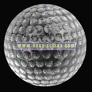 Crystal golf ball paperweight