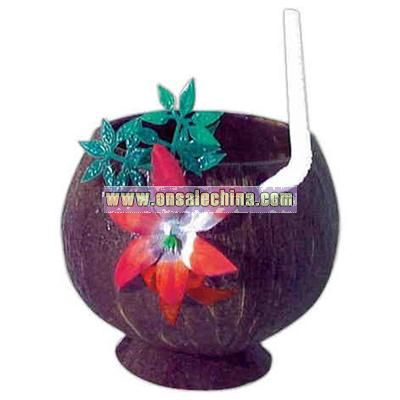 Coconut straw cup