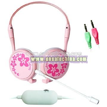 Computer Headset with Foldable Design