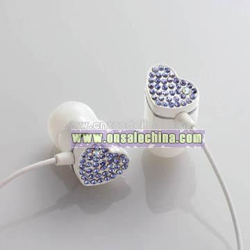 Earphone with Crystals