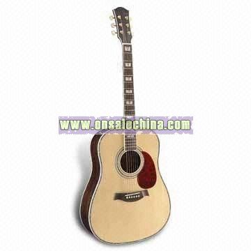 Acoustic Guitar with Rosewood Fingerboard and Gold Die-cast Machine Head