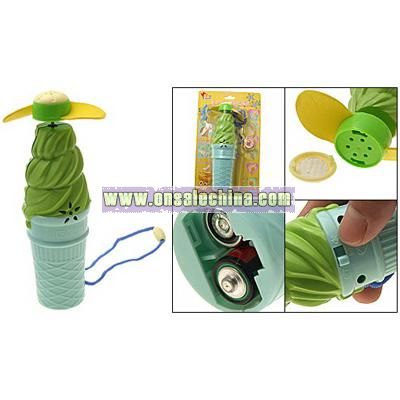 Ice Cream Shaped Mini Elecrtrical Fan and Children Musical Toy