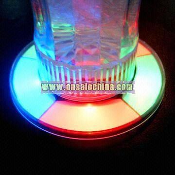 LED Backlight Flashing Coaster