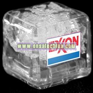 White flashing ice cube