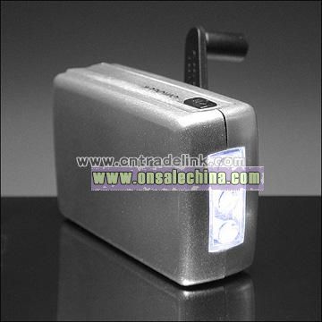 Mini Dynamo Wind-Up LED Flashlight