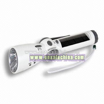 Flashlight with Radio and LED Lamps