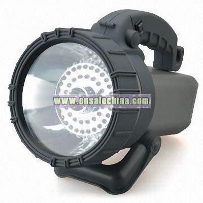 Three-in-one Rechargeable Spotlight with LED and Blinking Light