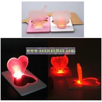 Doulex Love Heart ultra-thin Card Shaped Pocket Lights