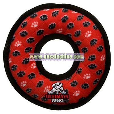 Small Red Paw Ring Dog Toy