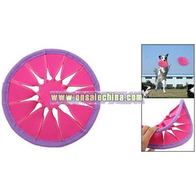 Puppy Dog Pet Catching Training Flyer Frisbee Play Toy