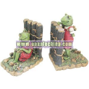 Polyresin Frog Bookends Craft