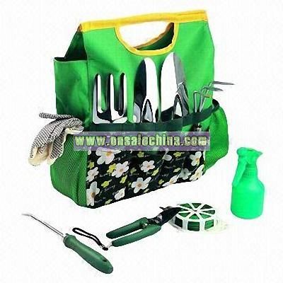Garden Tools Carry Bag with Wide Open Compartment and Front Pocket for Logo