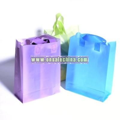 Translucent Frosted Shopping Bag