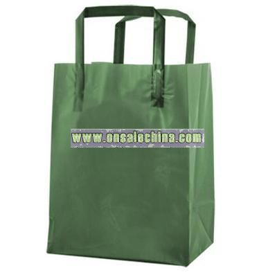 Frosted Tri-Fold Handle Shopping Bags