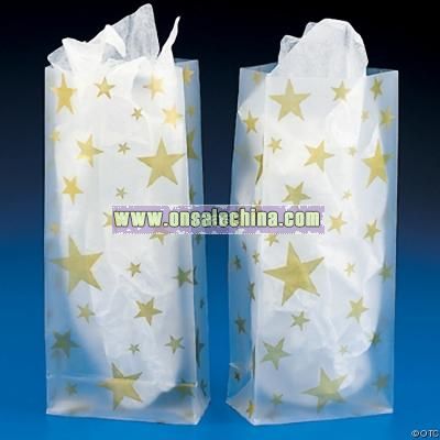 Gold Star Frosted Bags