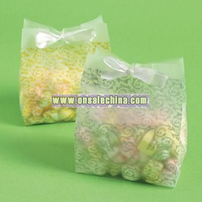 Wedding Favor Candy Bags on Frosted Silver Wedding Favor Bags