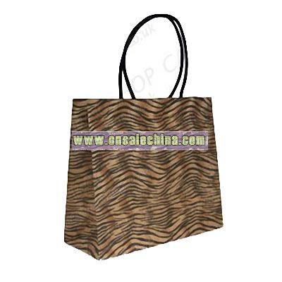 Tiger Design Carrier Bags with Twisted Handles