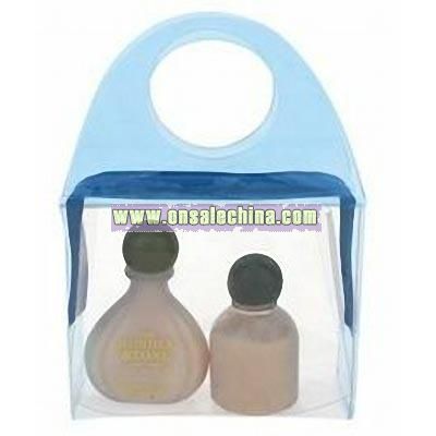 Clear Round Handled Hand Bag