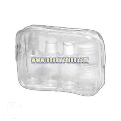 Clear PVC cosmetic or amenity bag