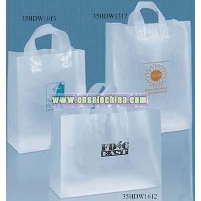 Frosted Plastic Shopping Bag
