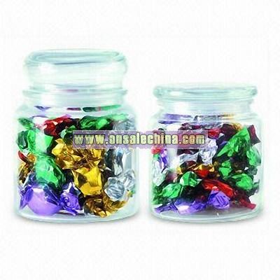 Foil Wrapped Assorted Fruit Candies Jars
