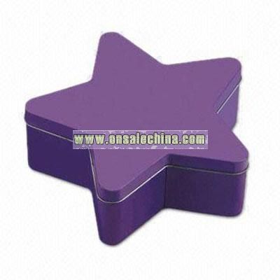 Star-shaped Tin Box