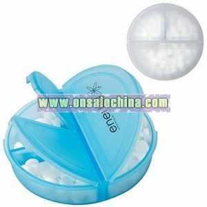 3 Section Pill Holder With Mints