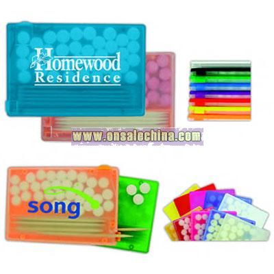 credit card mint and toothpick kit