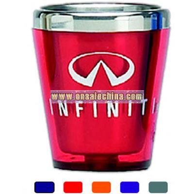 stainless lined acrylic shot glass