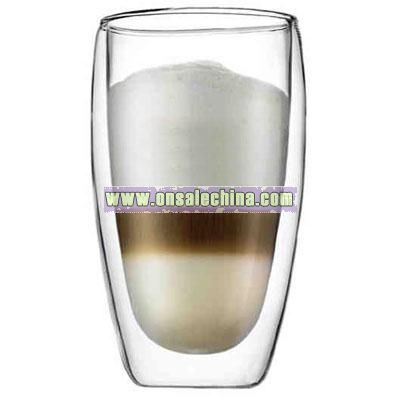 15 oz - Double wall glass keep cold drinks cold and hot drinks hot