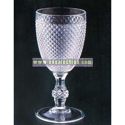 Acrylic Water and Wine Stemmed Goblet
