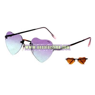 Fashionable ladies style heart-shaped sunglasses