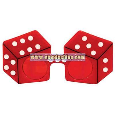Red dice sunglasses