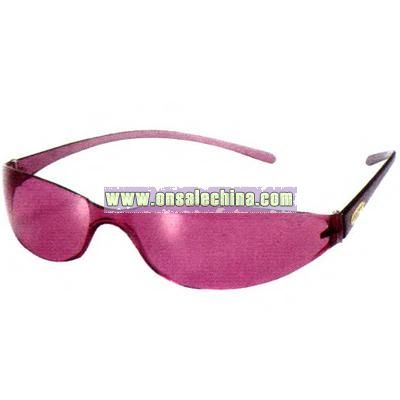 Sport style lightweight wraparound sunglasses