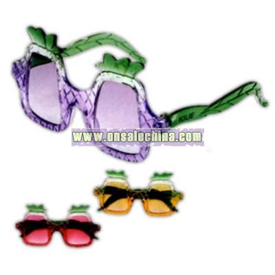 Pineapple shape plastic kids sunglasses with UV protection