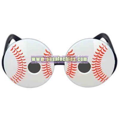 Baseball shaped sunglasses