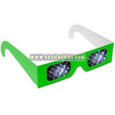 Assorted neon frame 3-D eyeglasses