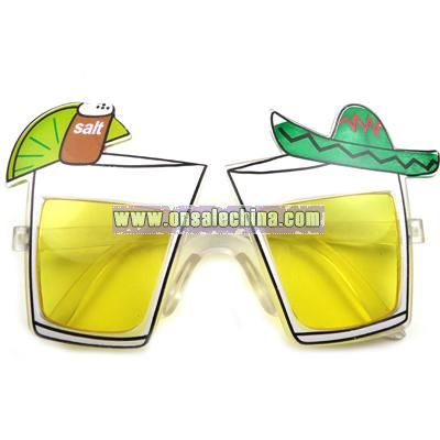Fiesta glass shaped sunglasses