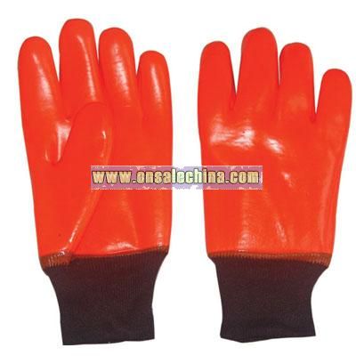 Fluorescent PVC Dipped Glove