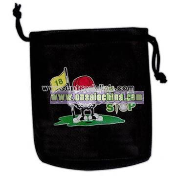 Promotion Item Black synthetic leather golfer's pouch