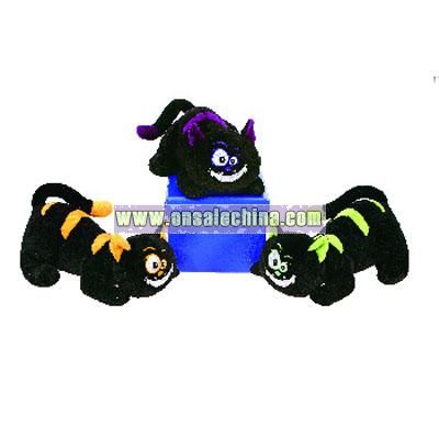 Black Crouching Cats W/ 3Asst. Color