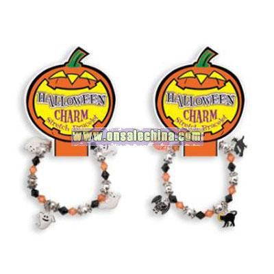 Halloween Charm Stretch Bracelet - Lead Safe