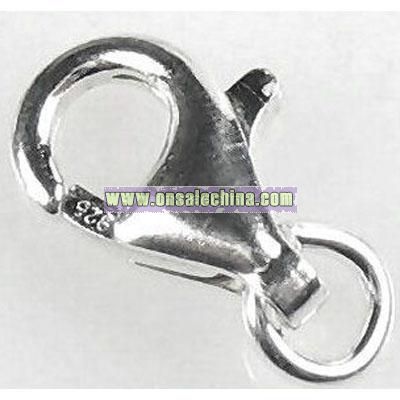 9x5 Sterling Silver Trigger Oval Lobster Clasps
