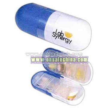 Hinge less pill box with compartment