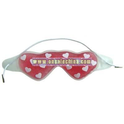 gel eye mask with beads in liquid