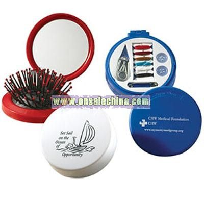 Austin Compact Mirror With Sewing Kit