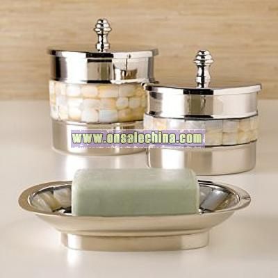 Bathroom Supplies on Mother Of Pearl Bath Accessories
