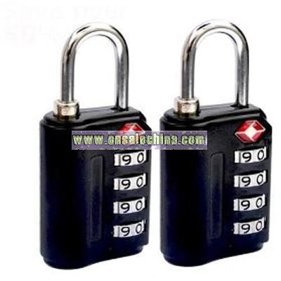 4-Dial TSA Combination Luggage Locks (Black)