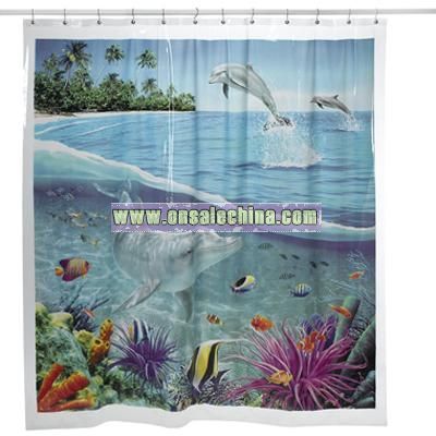 Dolphin Bay Shower Curtain