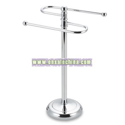 Curved Chrome Fingertip Towel Tree